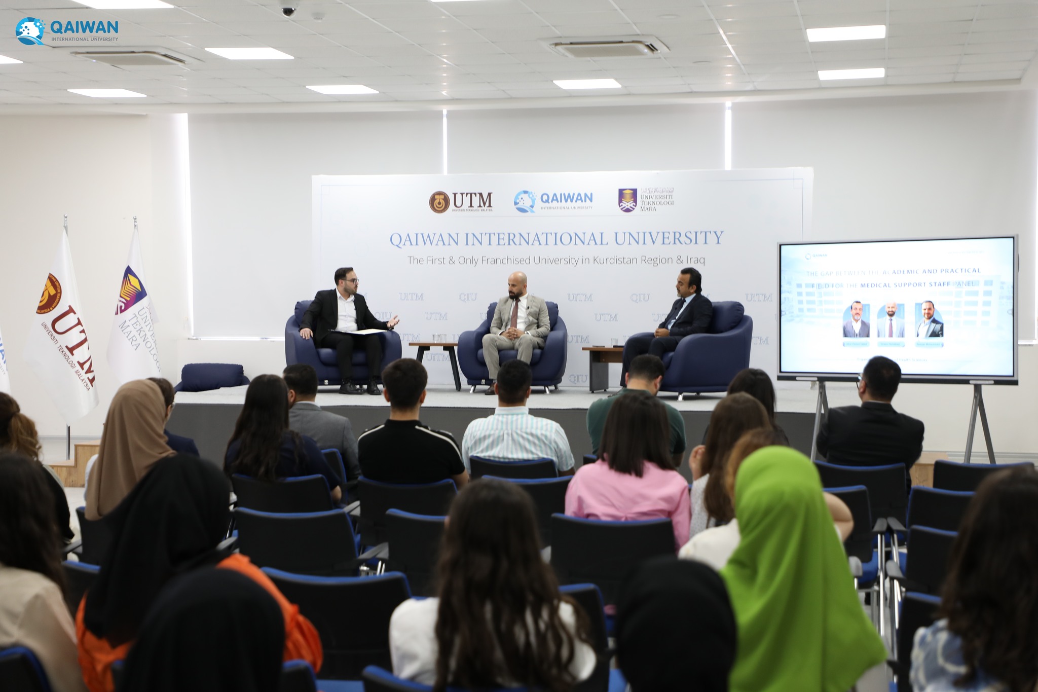 panel discussion on the "gap between academic and practical fields" for medical support staff